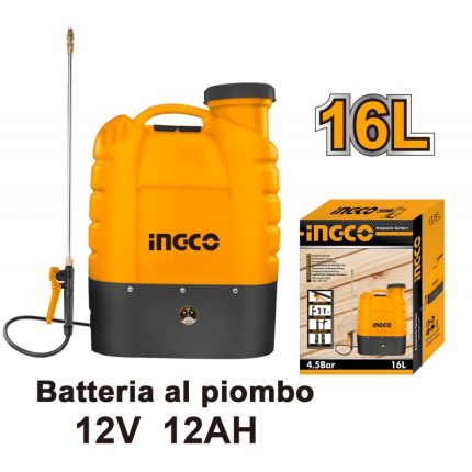 POMPA A SPALLA BATTERIA AL PIOMBO 12V 12AH